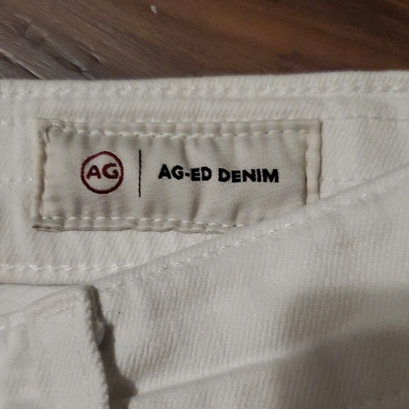 AG Adriano Goldschmied Off-White Jean Shorts - Picture 2 of 8